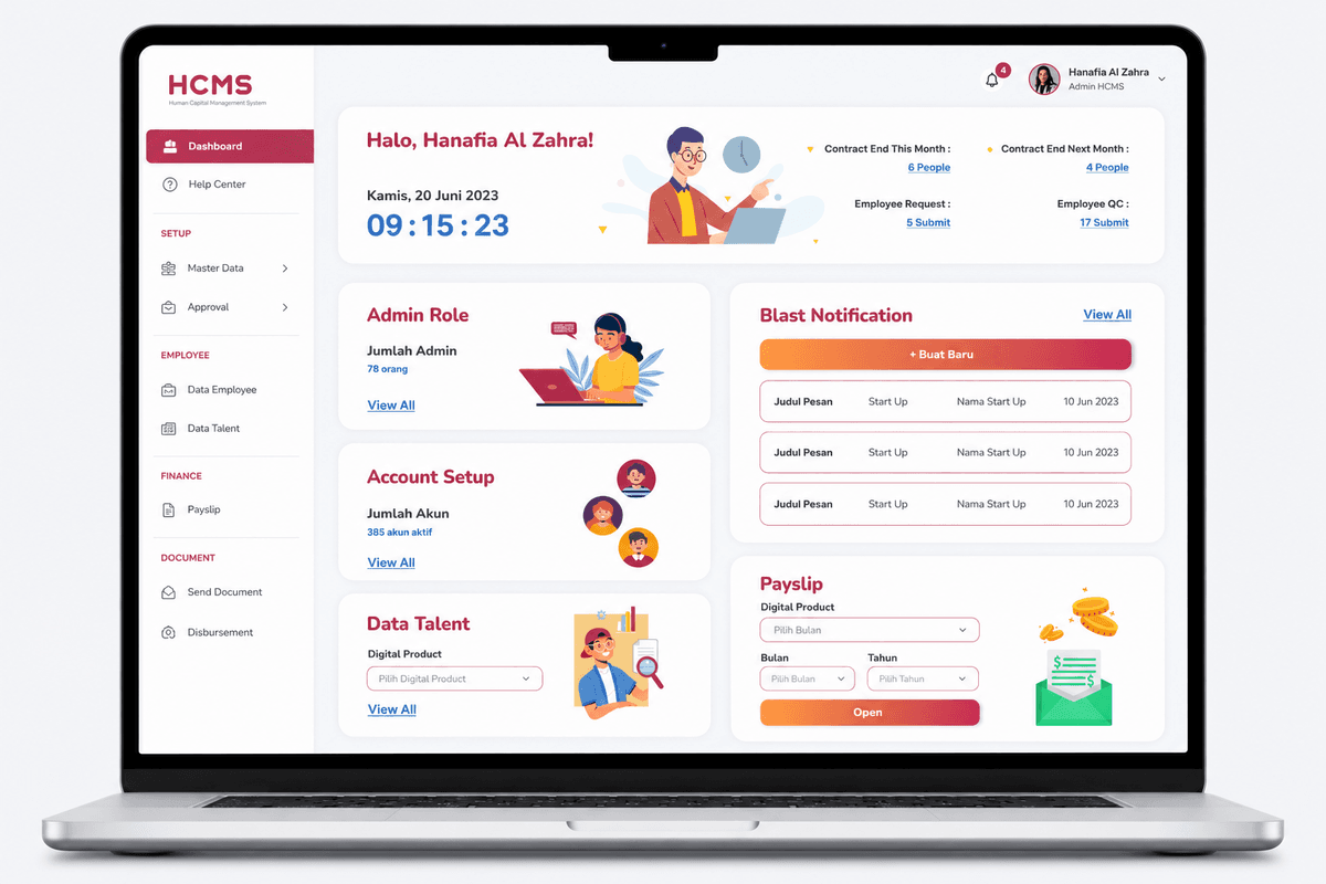 HCMS(Admin) - Scala by Metranet